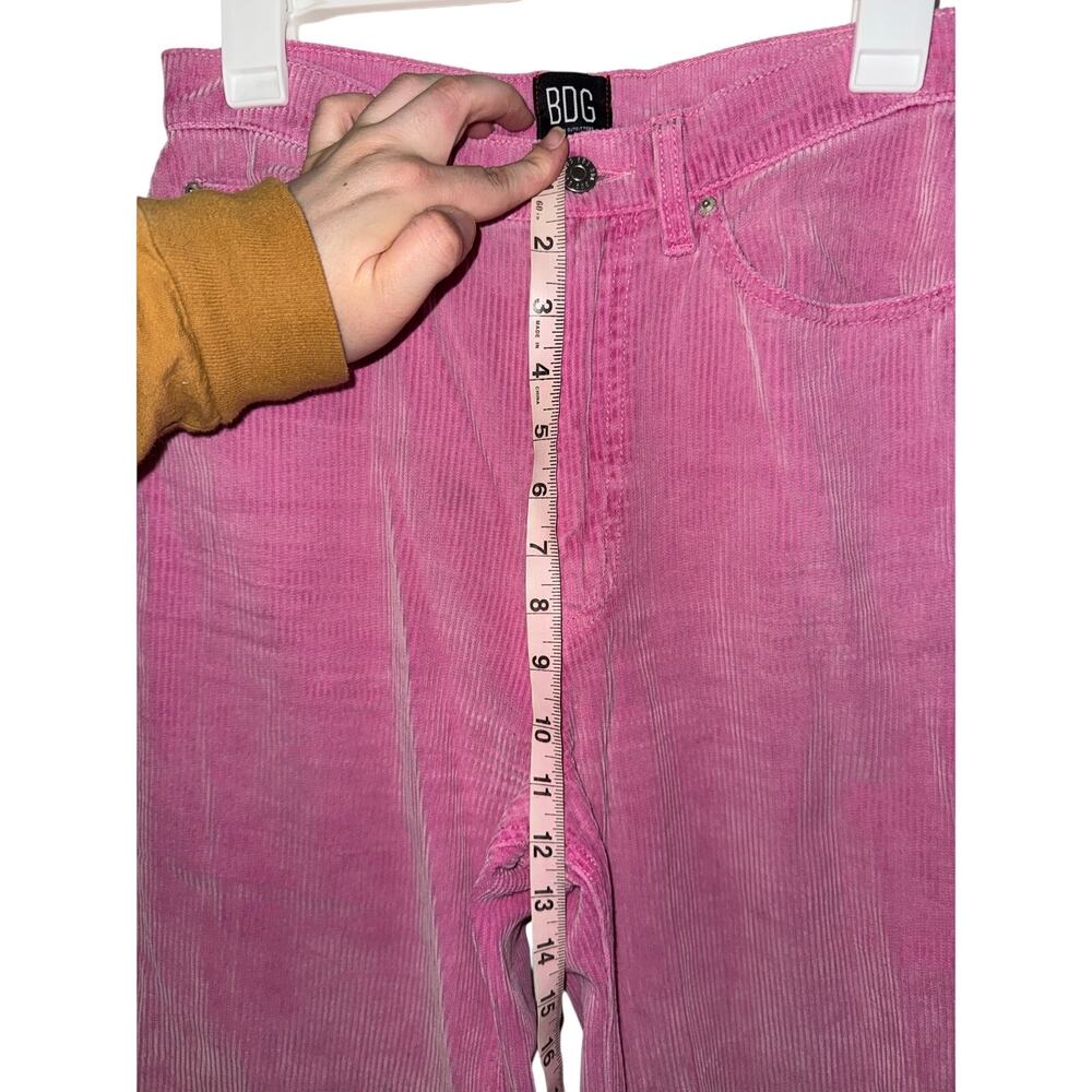 BDG Urban Outfitters High & Wide Pink Corduroy Pants - Size 28 - Picture 5 of 6